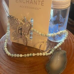 Enchante Accessories Butterfly Necklace Geo